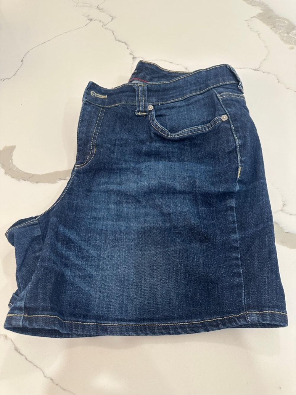 Tommy Hilfiger Dark Blue Denim Jean Shorts